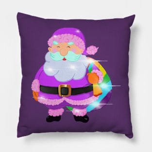 LGBT Santa Spreading Love Over the World Pillow