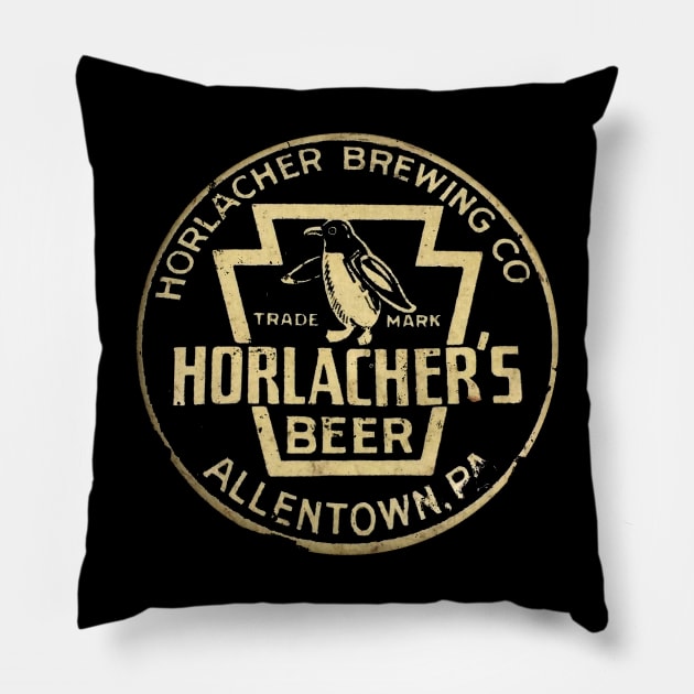 Horlachers Beer Pillow by retrorockit