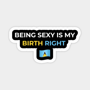 Being Sexy is My Birth Right St. Lucia 2.0 Magnet