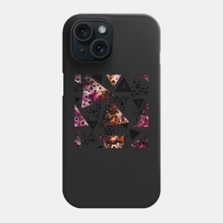 Watercolor Colorful and Black Triangles Seamless Abstract Pattern Phone Case