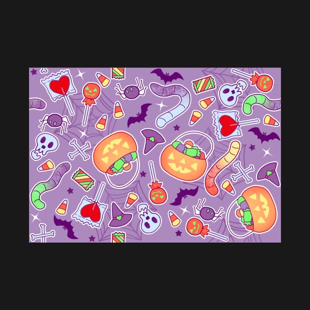 Halloween Treats on Purple by FrostedSoSweet