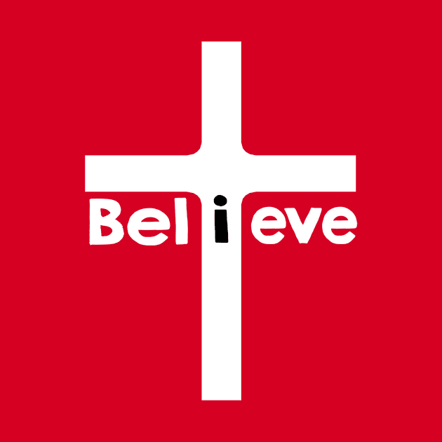 iBelieve Christian gift t shirts by AwesomePrintableArt