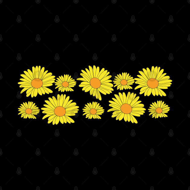 Daisies as stripes by Guth