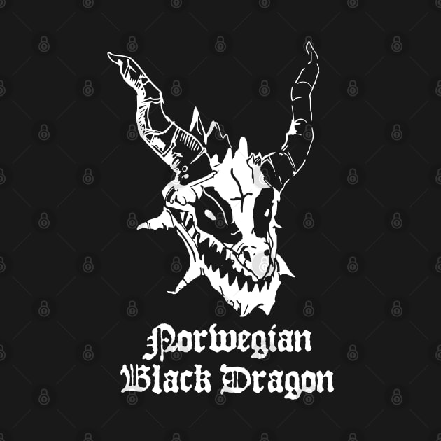 Norwegian Black Dragon DnD Metal by DnlDesigns