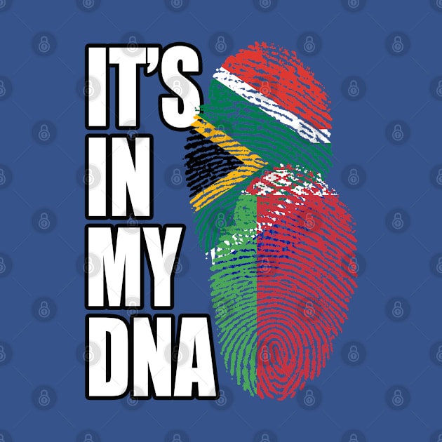 Belarusian And South African Mix Heritage DNA Flag by Just Rep It!!