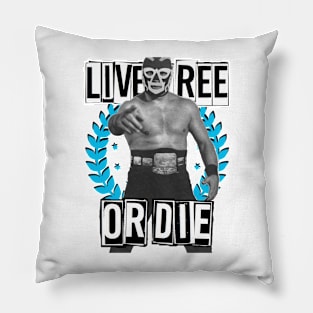 Lucho Libre Patriot Freedom Pillow