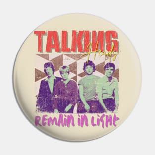 Talking Heads Vintage 1975 // Remain in Light Original Fan Design Artwork Pin