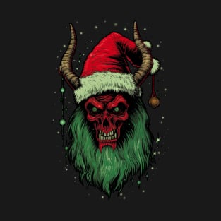 Vintage Krampus Christmas Holiday Horror Graphic T-Shirt