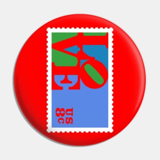 Love Stamp Stencil (Robert Indiana) Pin
