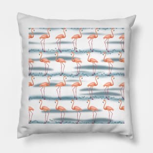 The Flamingo Dance 2 Pillow