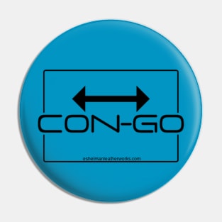 Con-Go Logo in Black Pin