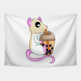 Bubble Tea Rat Tapestry