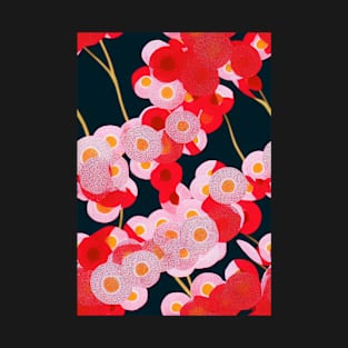 Beautiful Stylized Pink Red Flowers, for all those who love nature #214 T-Shirt