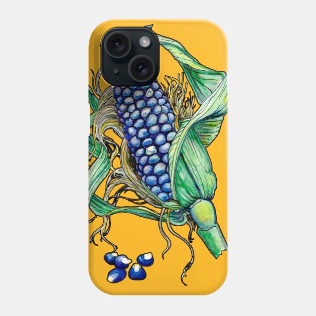 Blue Corn Phone Case by ThisIsNotAnImageOfLoss