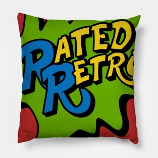 Rated Retro I Dare You T-Shirt - clear background Pillow