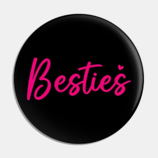 Besties Cute Matching Mother Daughter Best Friend Womens Pin