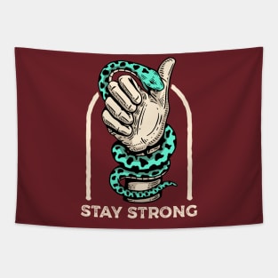 Stay Strong Snake Bite Tapestry