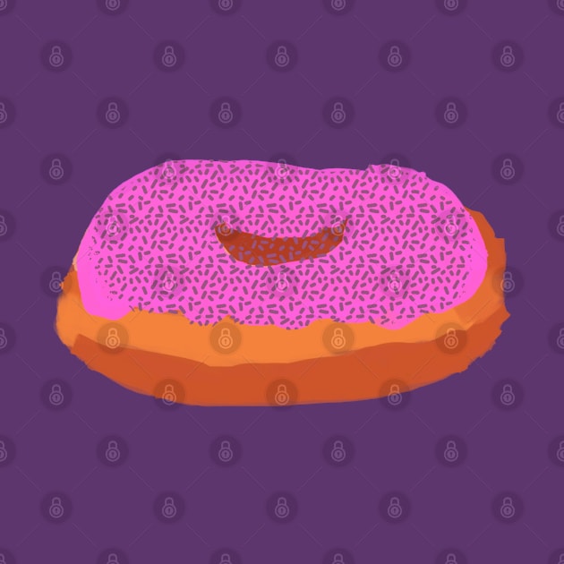 Pink Donut with Sprinkles by Usagicollection