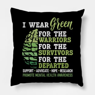 I Wear Green Pillow