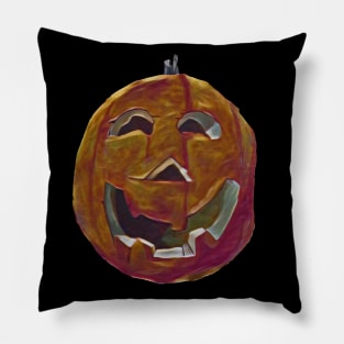 Laughing Grinning Pumpkin Pillow