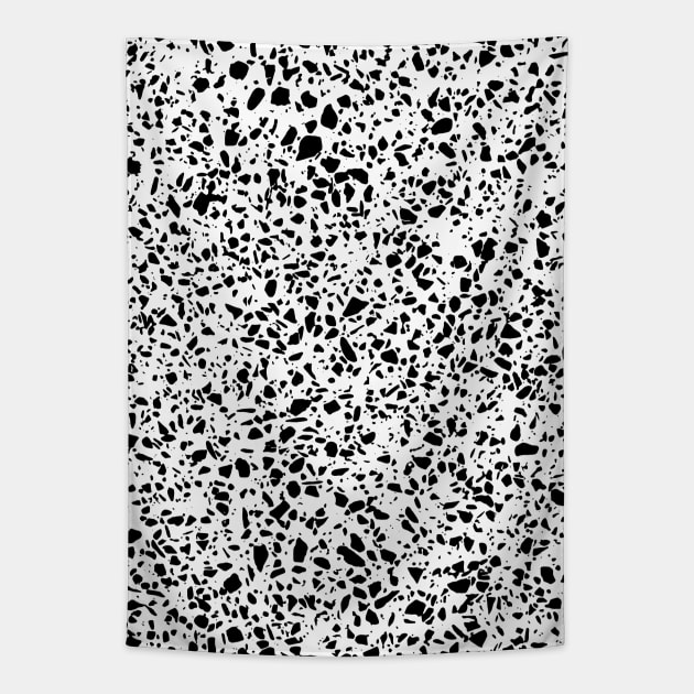 Black and White Dalmation Pattern Tapestry by fivemmPaper