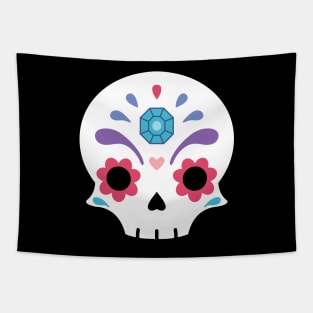 Sugar skull diamond Tapestry