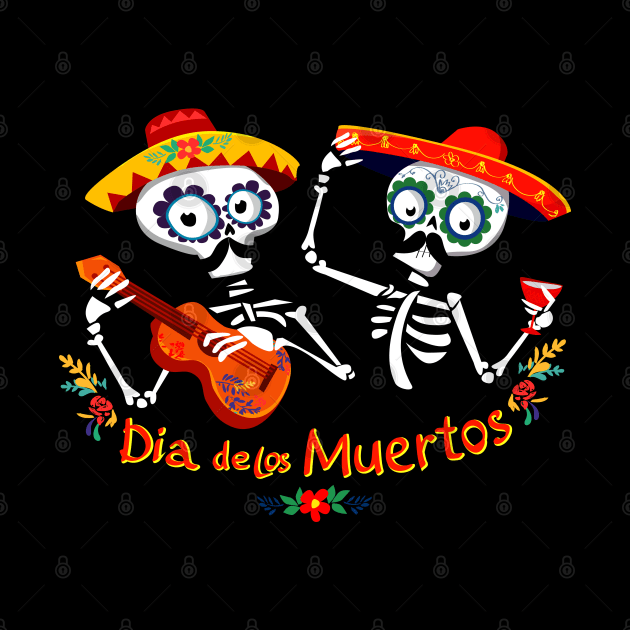 Dia de Los Muertos Day of the Dead Mexican Holiday Design by FilsonDesigns