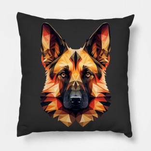 German Shepherd Portrait K9 Pillow