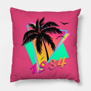 1984 Tropical Sunset Pillow