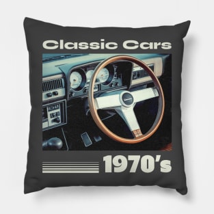 Classic Cars Vintage Car Retro Cars Car Lover Car Show Pillow