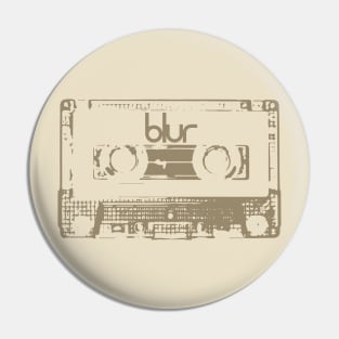 Blur Cassette Tape Retro Pin