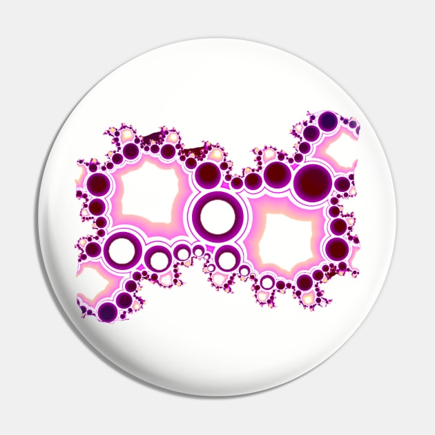 Pink Cluster Fractal Pin by garrettsgardens