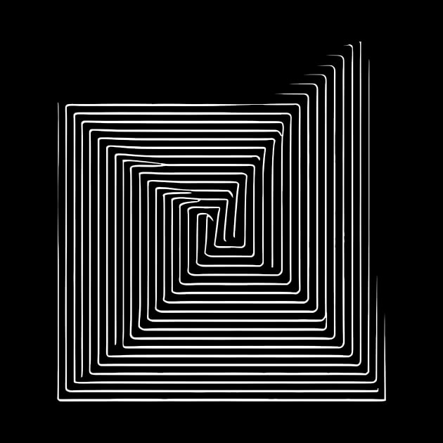 Not Perfect Visuals | Minimalist | NOptical Illusion | Broken lines 2 by Jumitu-Art