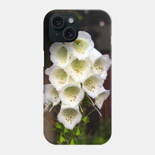 White Floxglove Phone Case