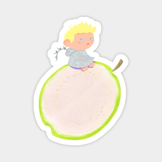 white guava Magnet by Toalfish