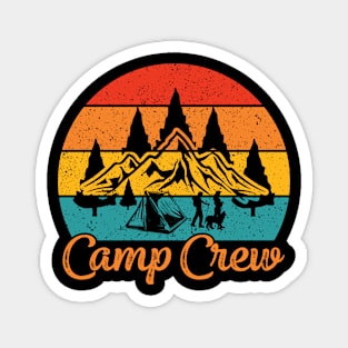 Camp Crew Retro Groovy Vintage Happy First Day Of School Magnet