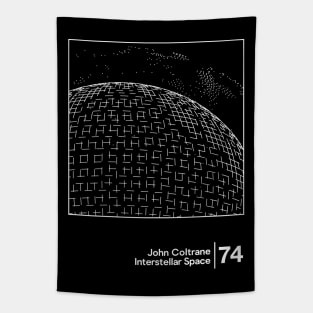 John Coltrane / Minimal Graphic Artwork Design Tapestry