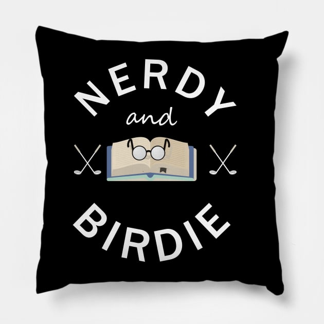 Nerdy and birdie Pillow by Shahba