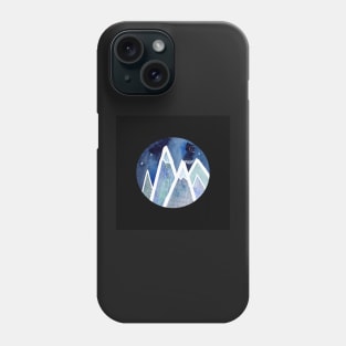 Sleeping on top of the world with black background Phone Case