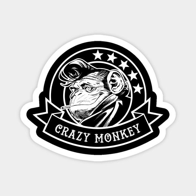 Crazy Monkey Magnet by chamito