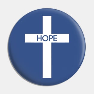 Hope Cross Christianity Pin