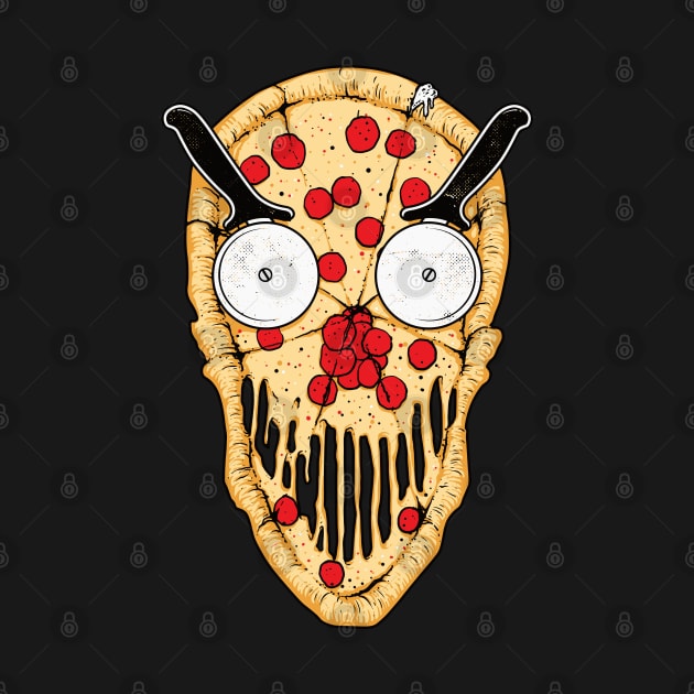 Pizza skull food by Mako Design 