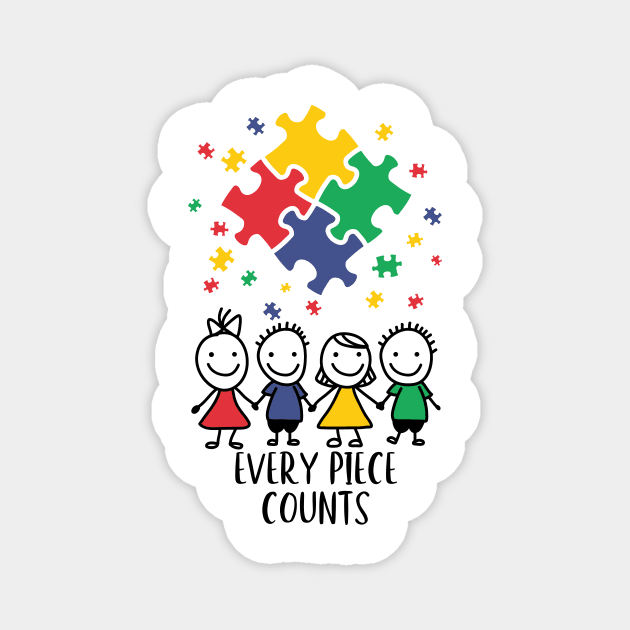 Every Piece Counts Autism Magnet by ValentinkapngTee