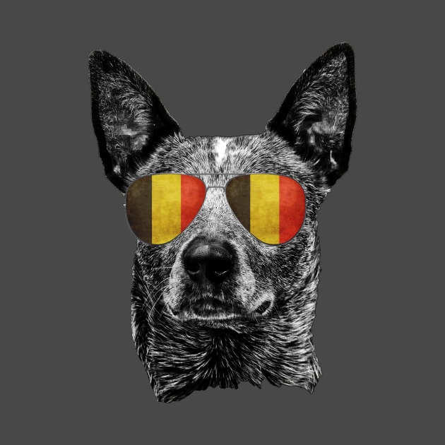 Belgium Dog Flag Sunglasses Australia Shades Patriotic Owner Lover by BeesTeez