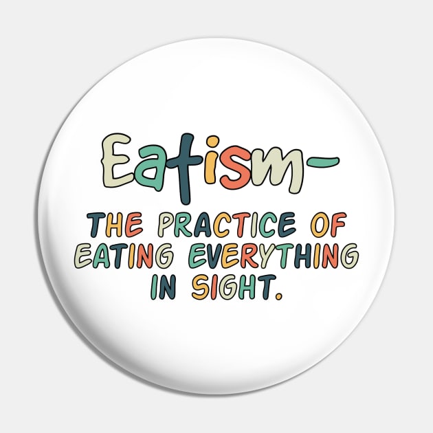 Eatism Retro Pin by Milasneeze