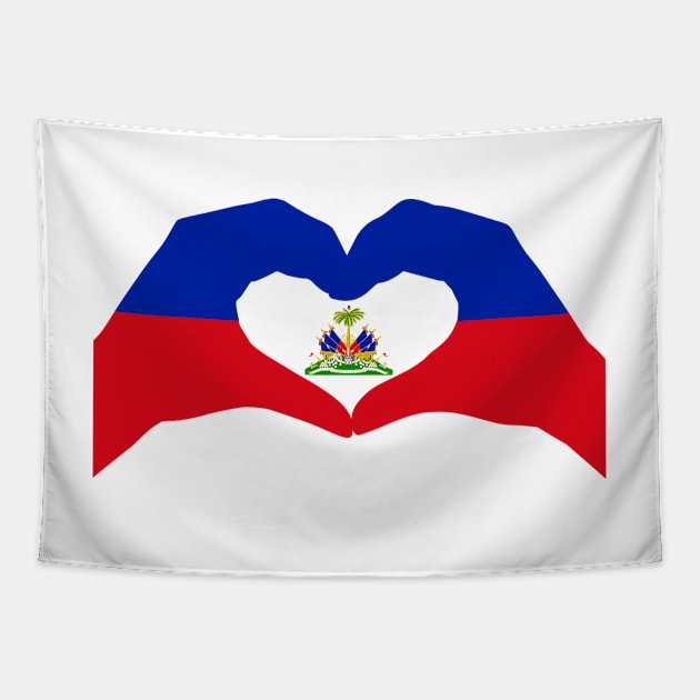 We Heart Haiti Patriot Flag Series Tapestry by Village Values