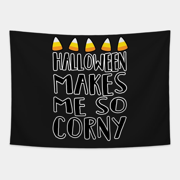 Halloween Makes Me So Candy Corny Halloween Costume Tapestry by charlescheshire