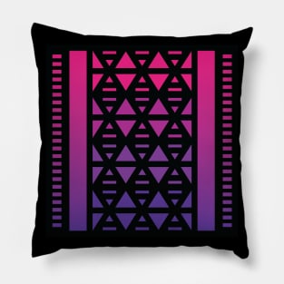 “Dimensional DNA (1)” - V.2 Purple - (Geometric Art) (Dimensions) - Doc Labs Pillow