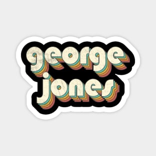 Retro Vintage Rainbow George Letters Distressed Style Magnet