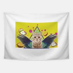 Winged Cat - Zine Culture Tapestry